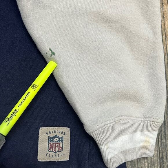 🔥🏈 Vintage NEW ENGLAND PATRIOTS NFL Embroidered Fleece HOODIE Size Large - Picture 13 of 13